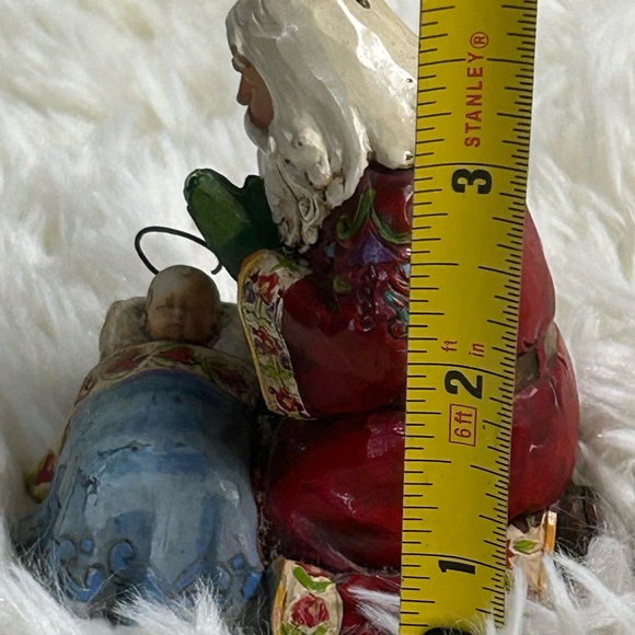 Jim Shore Santa with Child Figurine - Red and Blue - Picture 4 of 8